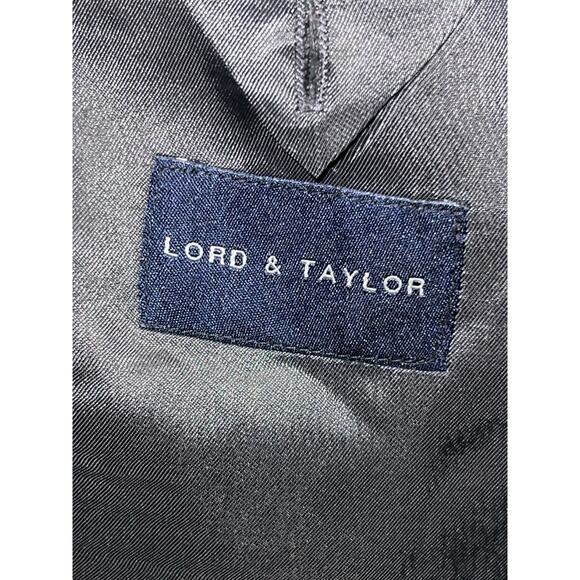 Ralph Lauren Men Blazer 38R Black Lord & Taylor Pinstriped Sport Jacket - Picture 4 of 13